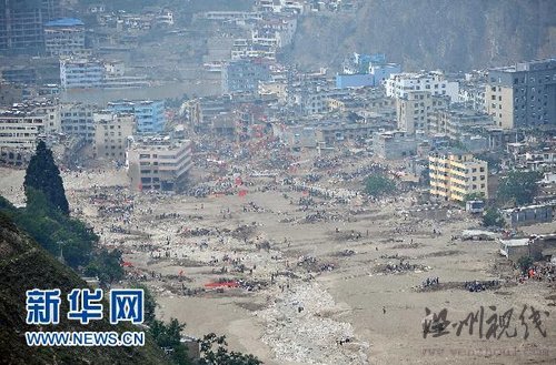 舟曲地质灾害遇难人数升至1117人 灾区社会功能正恢复