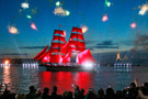 圣彼得堡红帆节烟花灿烂 俄罗斯红帆节精美图片
