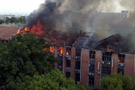 中南大学火灾图片 湖南长沙中南大学火灾现场图片