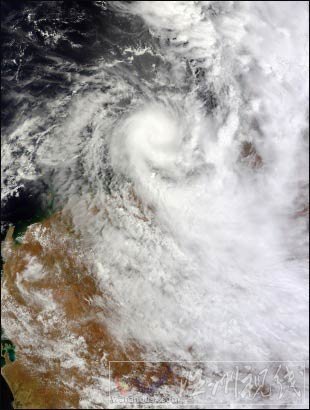 热带气旋“海蒂”登陆西澳大利亚 机场港口全部关闭