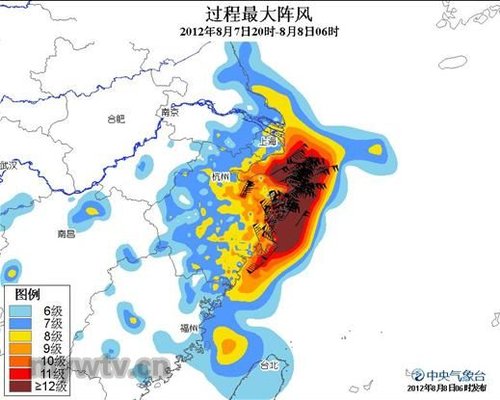 台风海葵风力