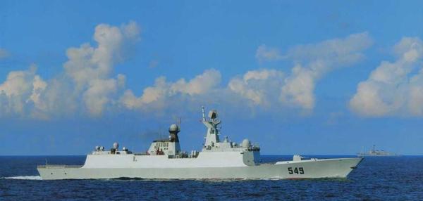中国护卫舰钓鱼岛