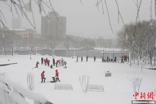 黑龙江鹤岗暴雪