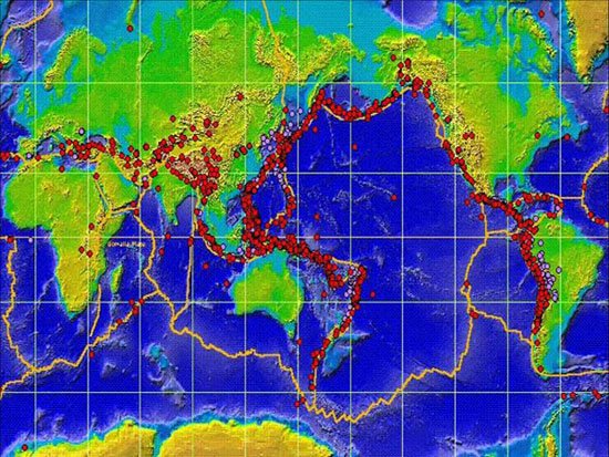 日本和智利都都在环太平洋地震带上
