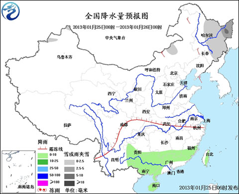 我国大部地区无明显降水 江淮江南等地有雾