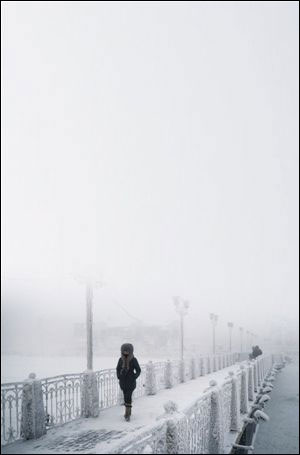 俄罗斯一座村庄气温超零下71℃ 获称地球寒极