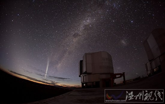 80年来最亮的彗星ISON彗星2013年11月照亮星空