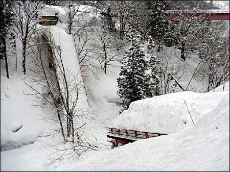 日本北海道暴风雪