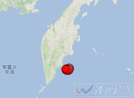 5月21日俄罗斯堪察加半岛东部海域5次6.0级以上地震