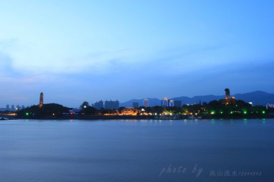 温州江心屿景区夜景