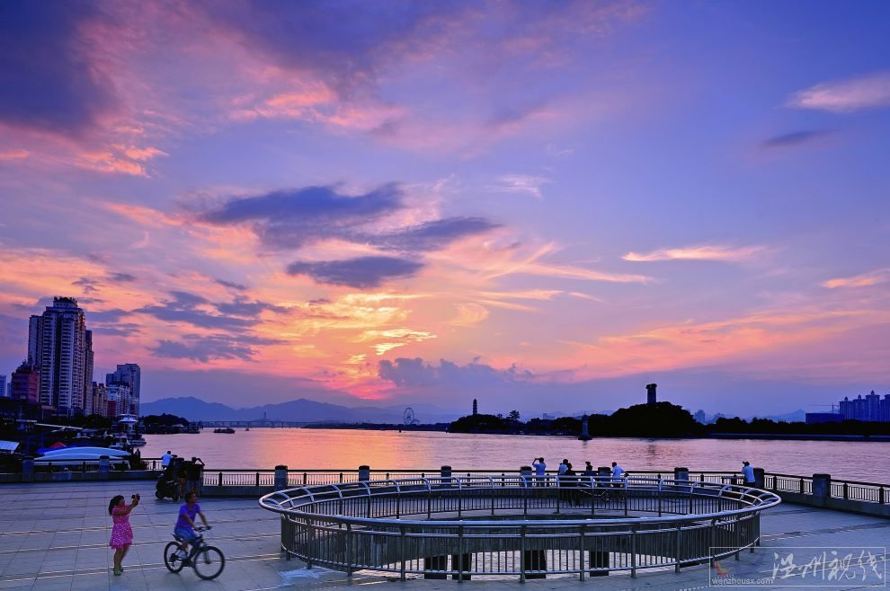 温州夜景：温州江心屿夜景照片