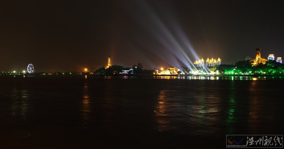 温州夜景 温州美女摄影师梵夏的江心屿夜景照片和南塘夜景图片