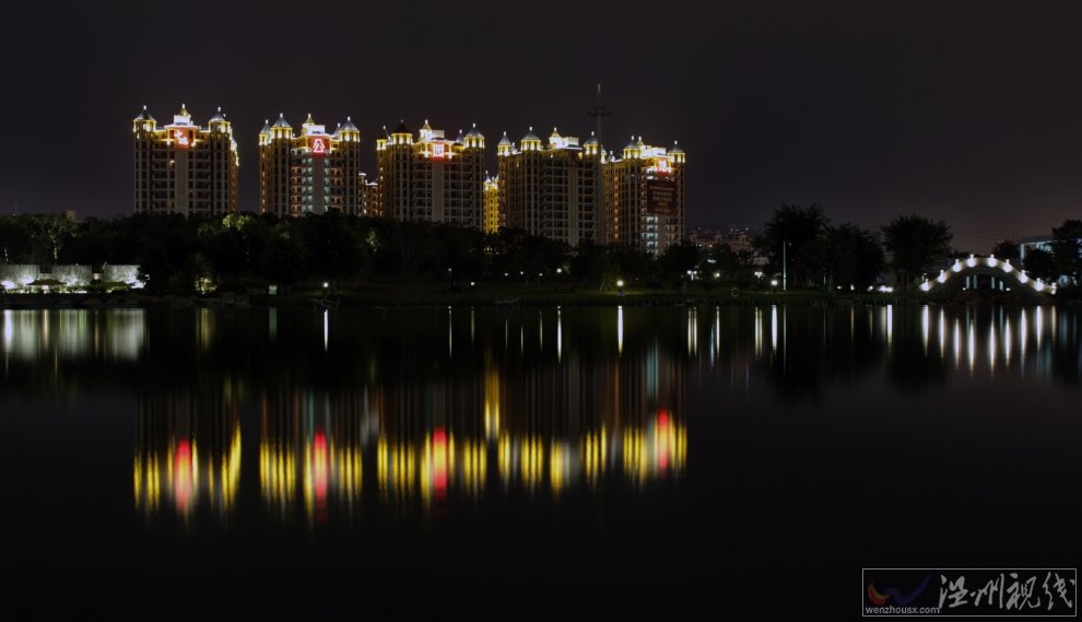 温州夜景 温州美女摄影师梵夏的江心屿夜景照片和南塘夜景图片