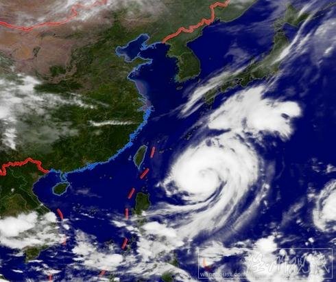 台风菲特最新卫星云图
