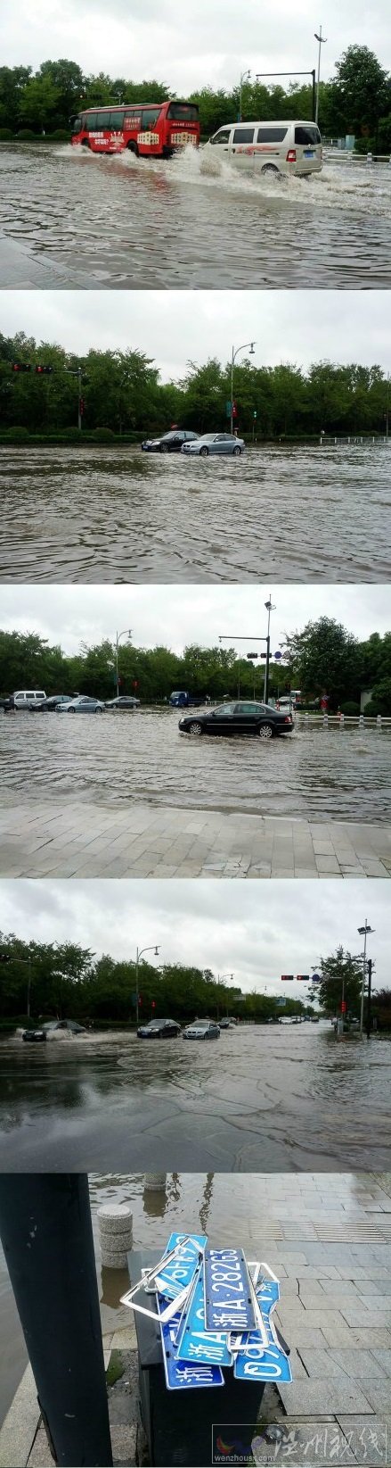 杭州积水 10月8日杭州多地仍有积水交通拥堵不堪