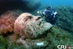 乌克兰潜水员创建水下博物馆 名人雕塑著名建筑模型等