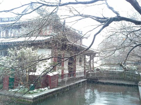 2014年2月18日浙江北部普降大雪