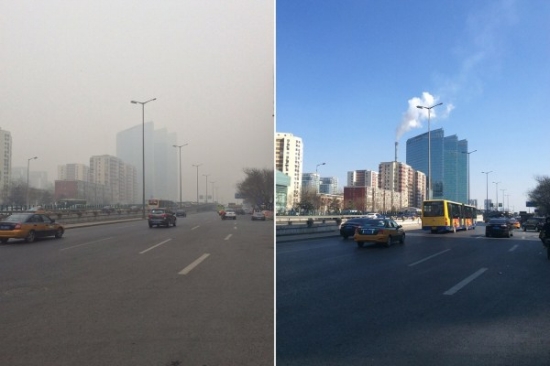 北京雾霾图片 