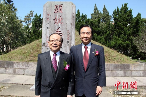 蒋介石之孙奉化祭祖