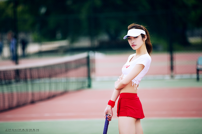温州美女亚妮网球写真