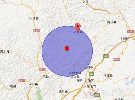 绵阳北川3.0级地震