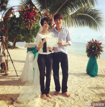李承铉戚薇结婚现场图片