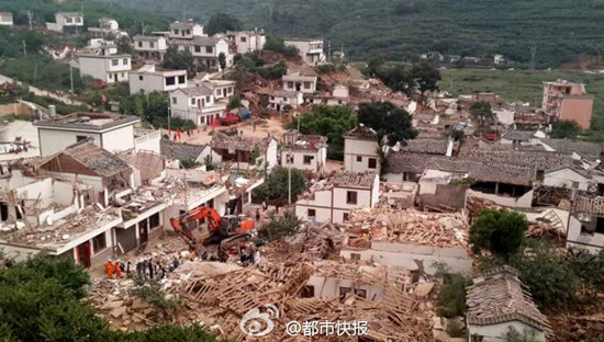 云南地震死亡人数 截至4日上午9时遇难者上升到381人