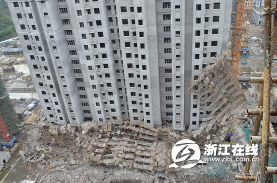 宁波北仑区一工地坍塌事故