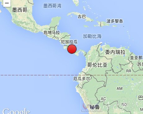 巴拿马海域地震