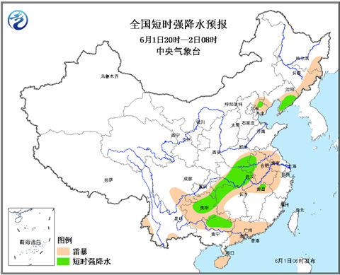 东北江南华南等地有强对流天气