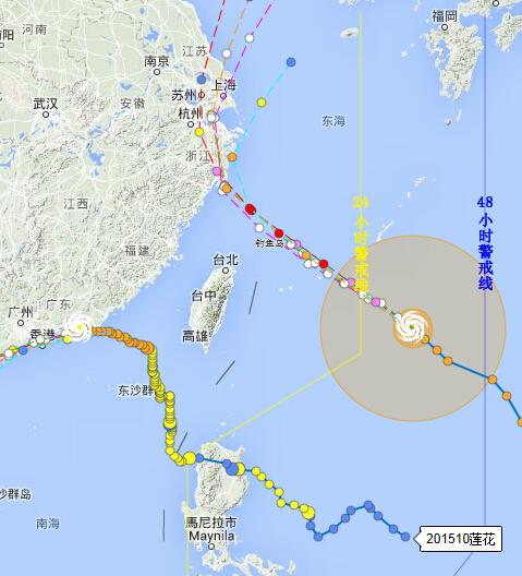 灿鸿台风可能在温州苍南到台州温岭一带登陆