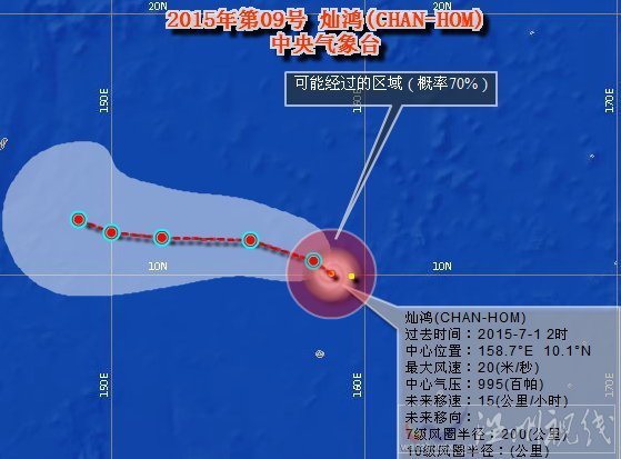 台风灿鸿路径图