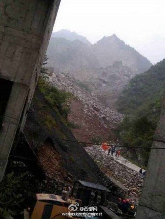 陕西山阳山体滑坡