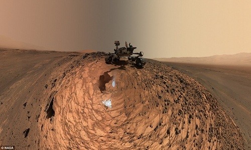 好奇号火星探测器自拍