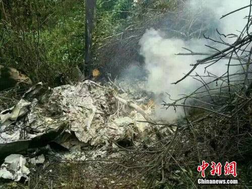 广西三江直升机坠毁