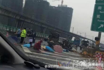 广珠高速中山段发生惨烈车祸