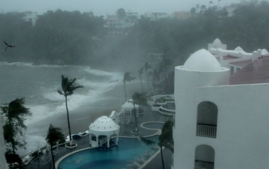 飓风帕特里夏登陆墨西哥