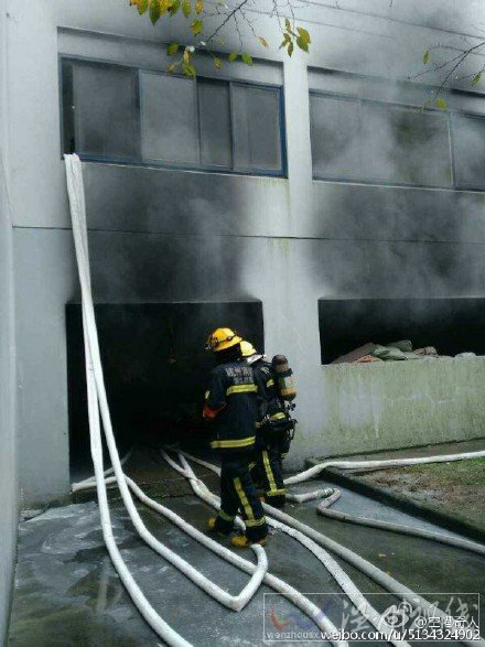 浙江工业大学宿舍楼着火了