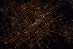 太空拍地球见北京夜景图