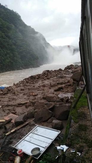 福建三明山体滑坡现场