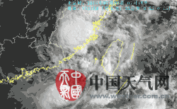 台风尼伯特卫星云图