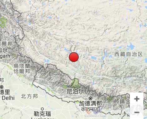 西藏日喀则市仲巴县地震