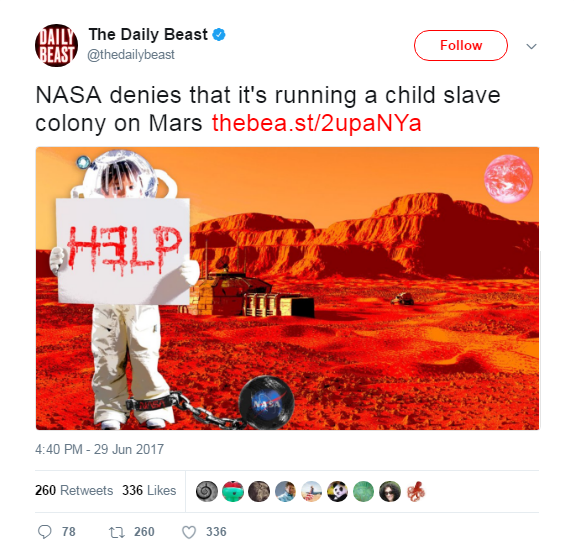 传儿童做火星奴隶