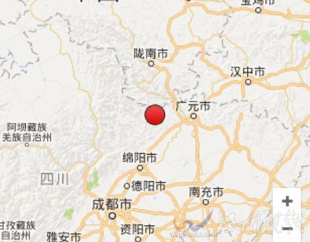 四川青川发生地震