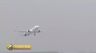 中国造C919客机