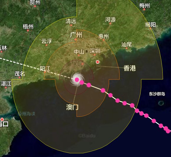 强台风山竹即将登陆广东