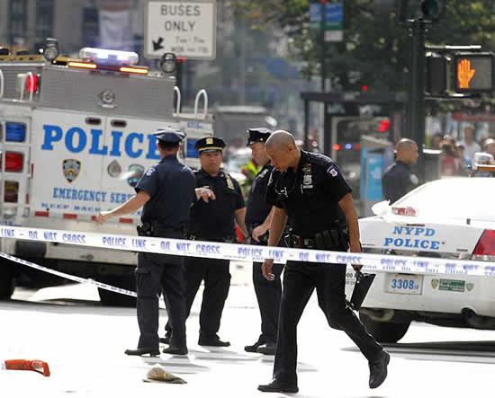 纽约突发枪击案造成1死1伤
