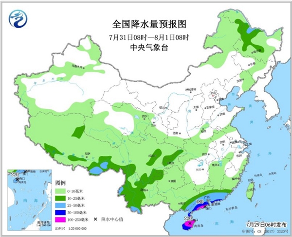 东北西南局地大暴雨 南方高温持续夜温近30℃