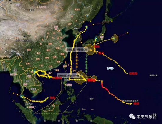 9号台风利奇马路径分析 登陆地点预测