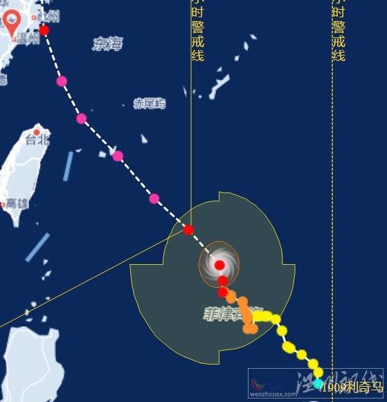 第九号台风最新路径图